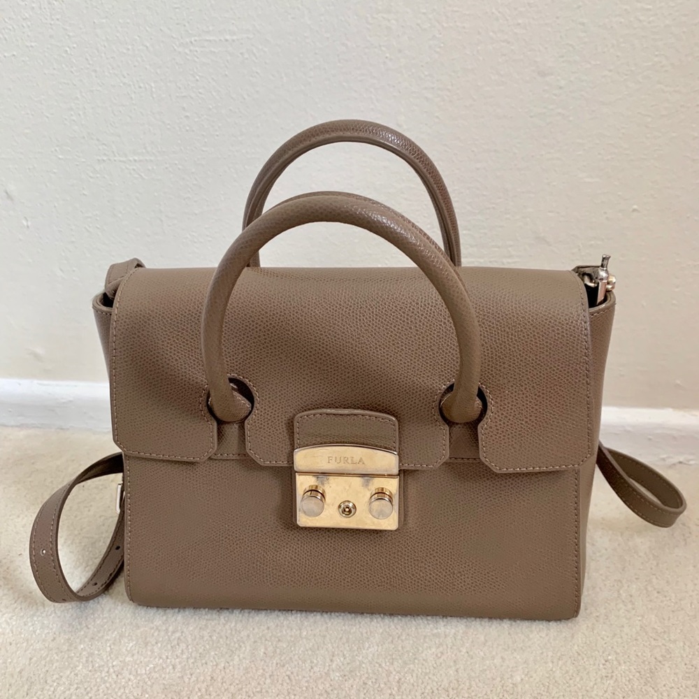 Furla Metropolis Satchel, Taupe